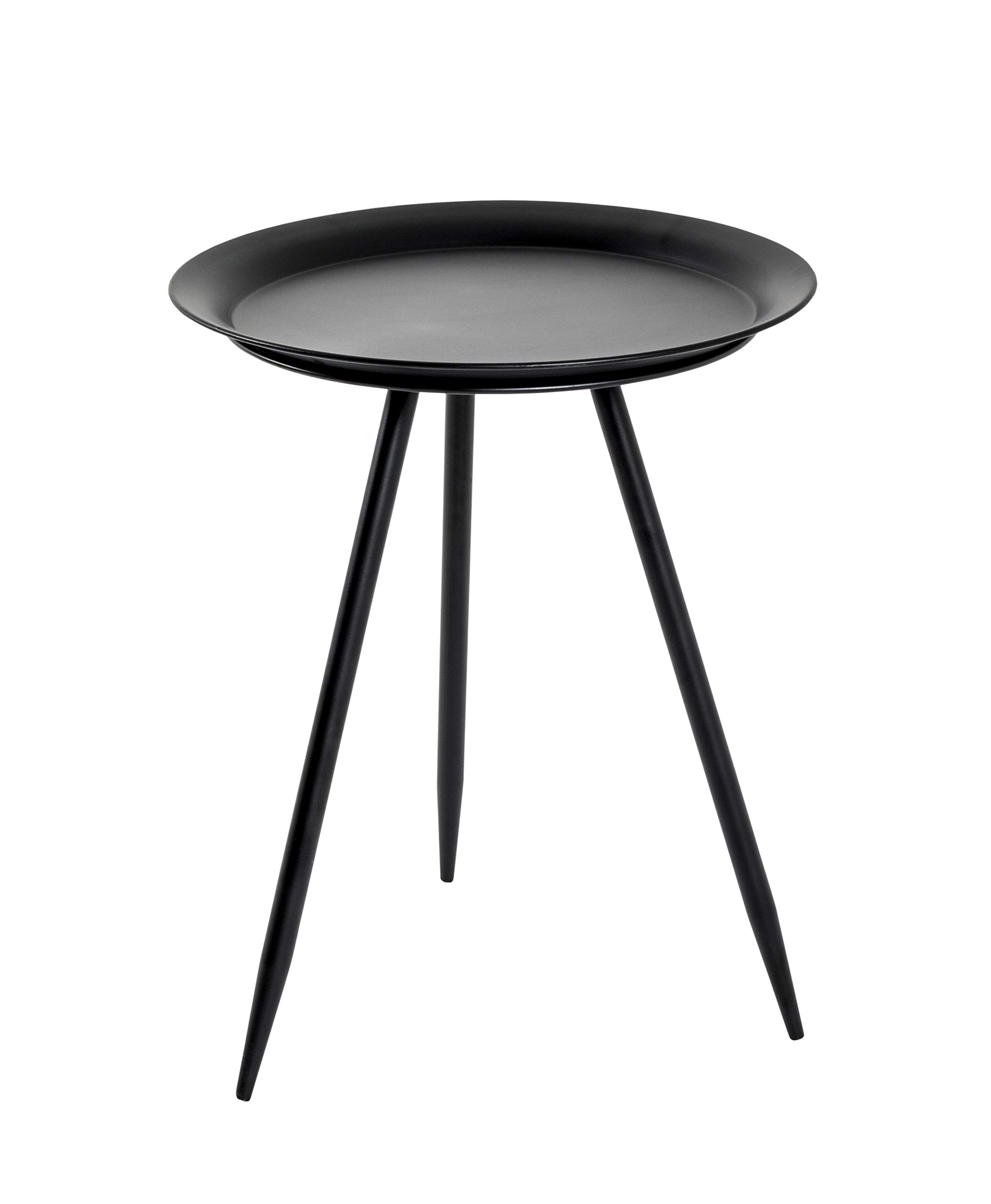 HAKU End Table Black, Metal - Dim.: H 47 cm X Ø 38 cm, Style: Modern