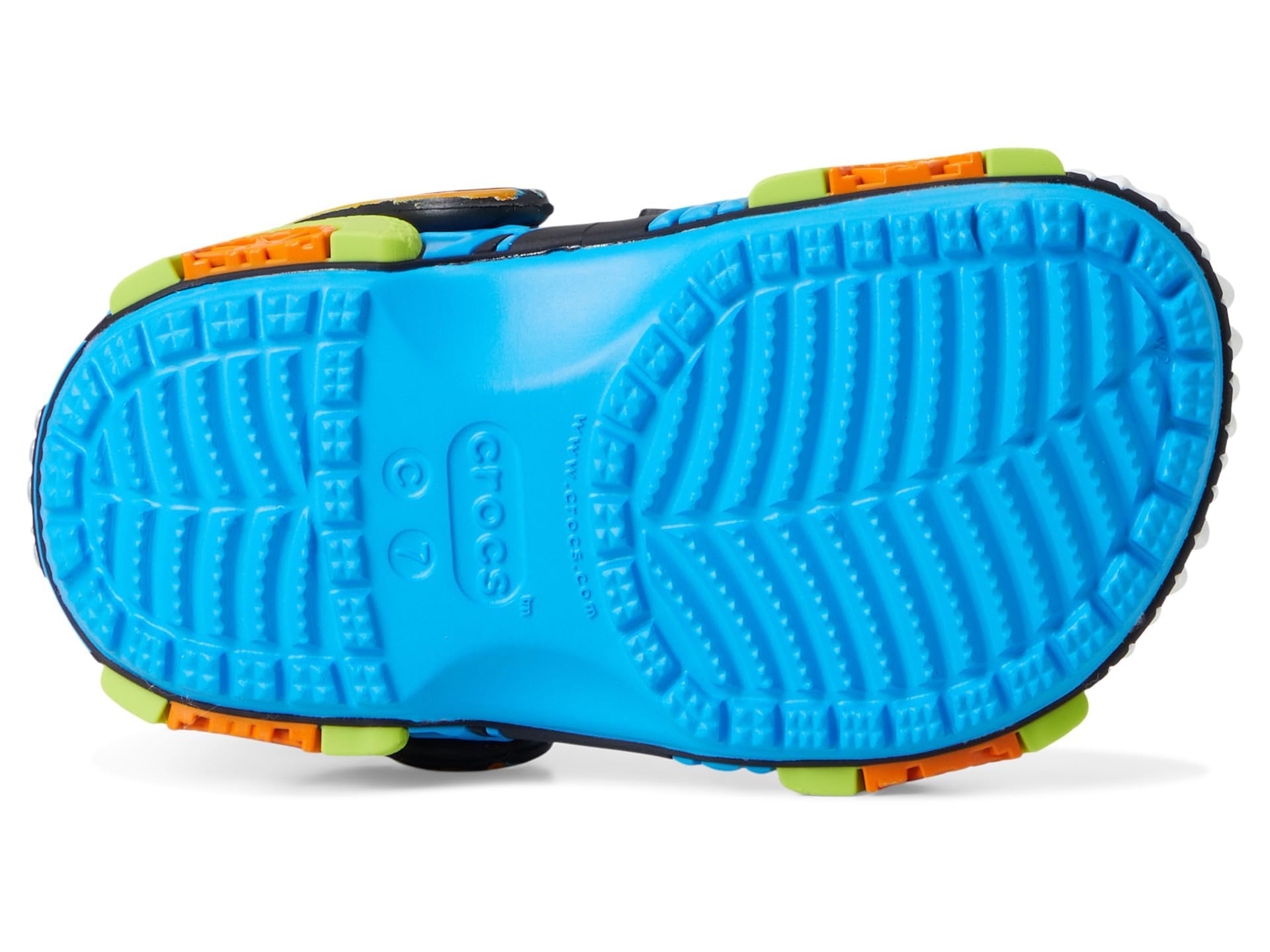 Crocs Unisex Kinder Classic IAM Monster Truck Cg T Clog, Neon Ocean, 19/20 EU 3