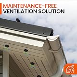 Timloc 8 x 70mm Round Soffit Air Vents Push Fit Black Plastic Fascia Eaves Disc view 8