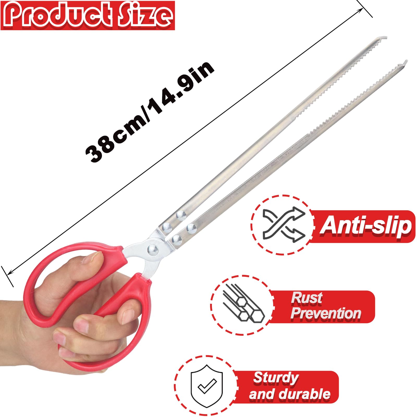 Long Stainless Steel Straight And Curved Nippers Tweezers Reptile Feeding Tongs For Reptile Snakes Lizards Spider