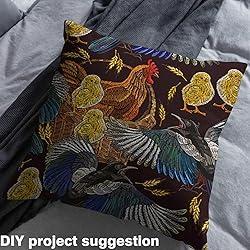 Erosebridal Bird Upholstery Fabric, Chicken Chick