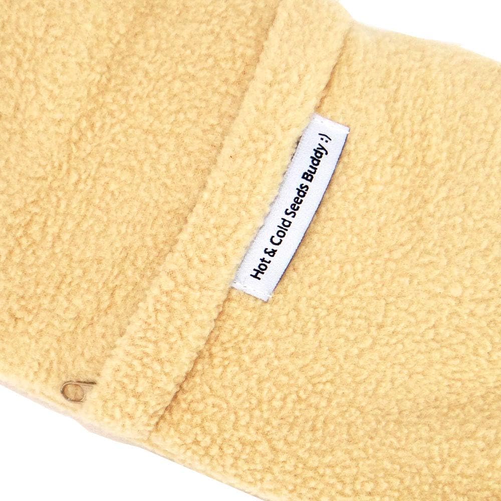 Eurotel Hot & Cold Buddy: Microwave Neck Warmer - Flax Seed and Grape Seed - 52 x 12 cm (Beige), 52x12 cm (Lot de 1) - Image 5