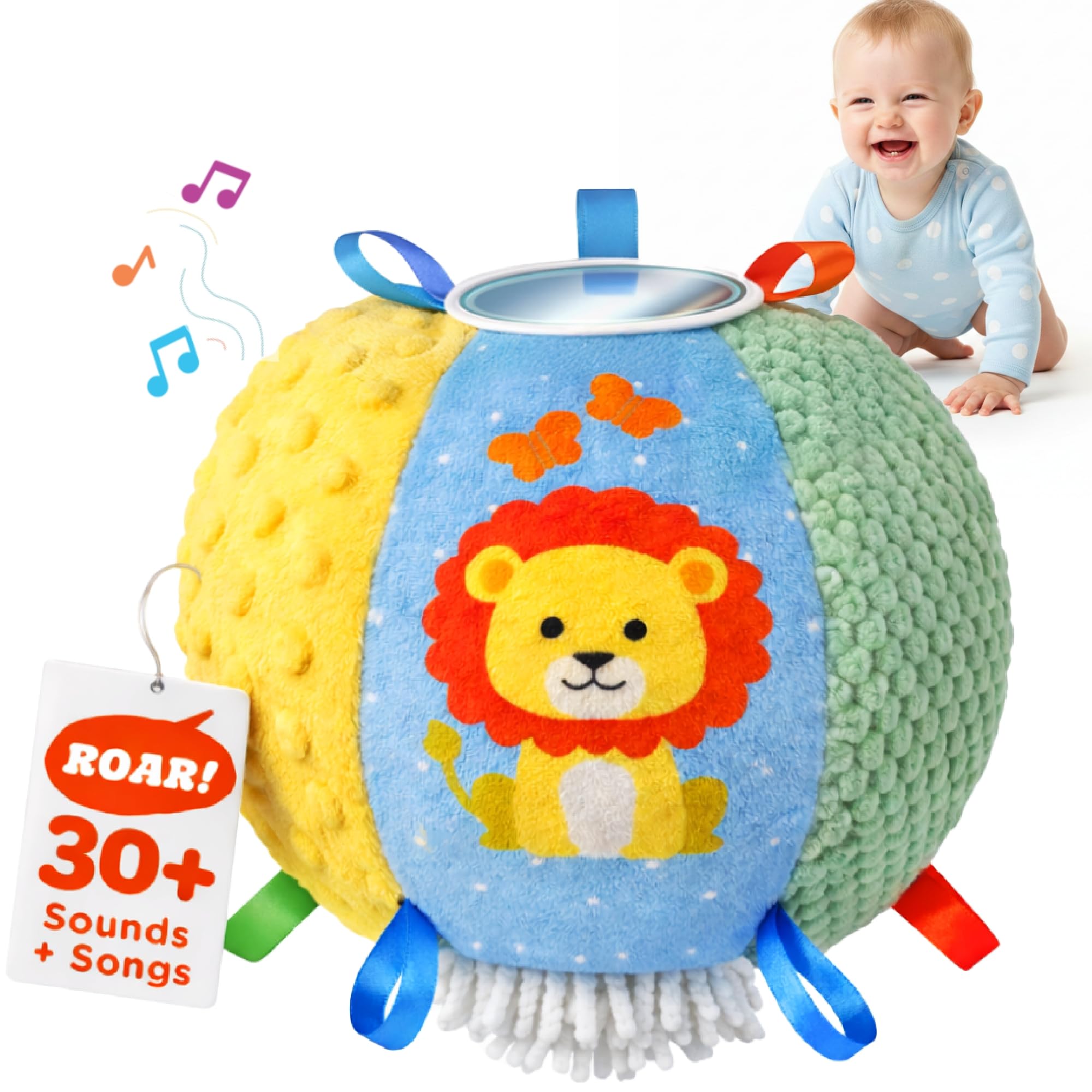 Move2Play, Hilariously Interactive Toy with Music & Sound Effects | Birthday Gift for Boy & Girl | Ball for Toddler & Baby | Indoor/Outdoor | Age 6, 9, 12+ month | 1, 2, 3+ Year Old — image 1