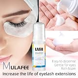 MULAFEE Eyelash Extension Cleanser 60ml Kit with Brush Rinse Bottle view 4