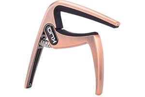 KLIQ Guitar Capo for Acoustic and Electric 6-String Guitars, Brushed Bronze