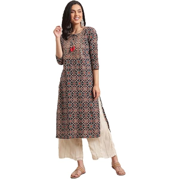 Vastraghar Women's Indian Kurta Set - Designer Party Wear Kurti Top & Palazzos Pants