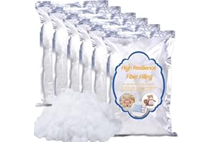 MORFEN 900 g / 31.7 oz Polyester Fiber Fill, Premium Fiber Fill Stuffing, Stuffed Animal Stuffing, Cushions Pillow Stuffing, High Resilience Fill Fiber Stuffed, DIY Halloween Decorations