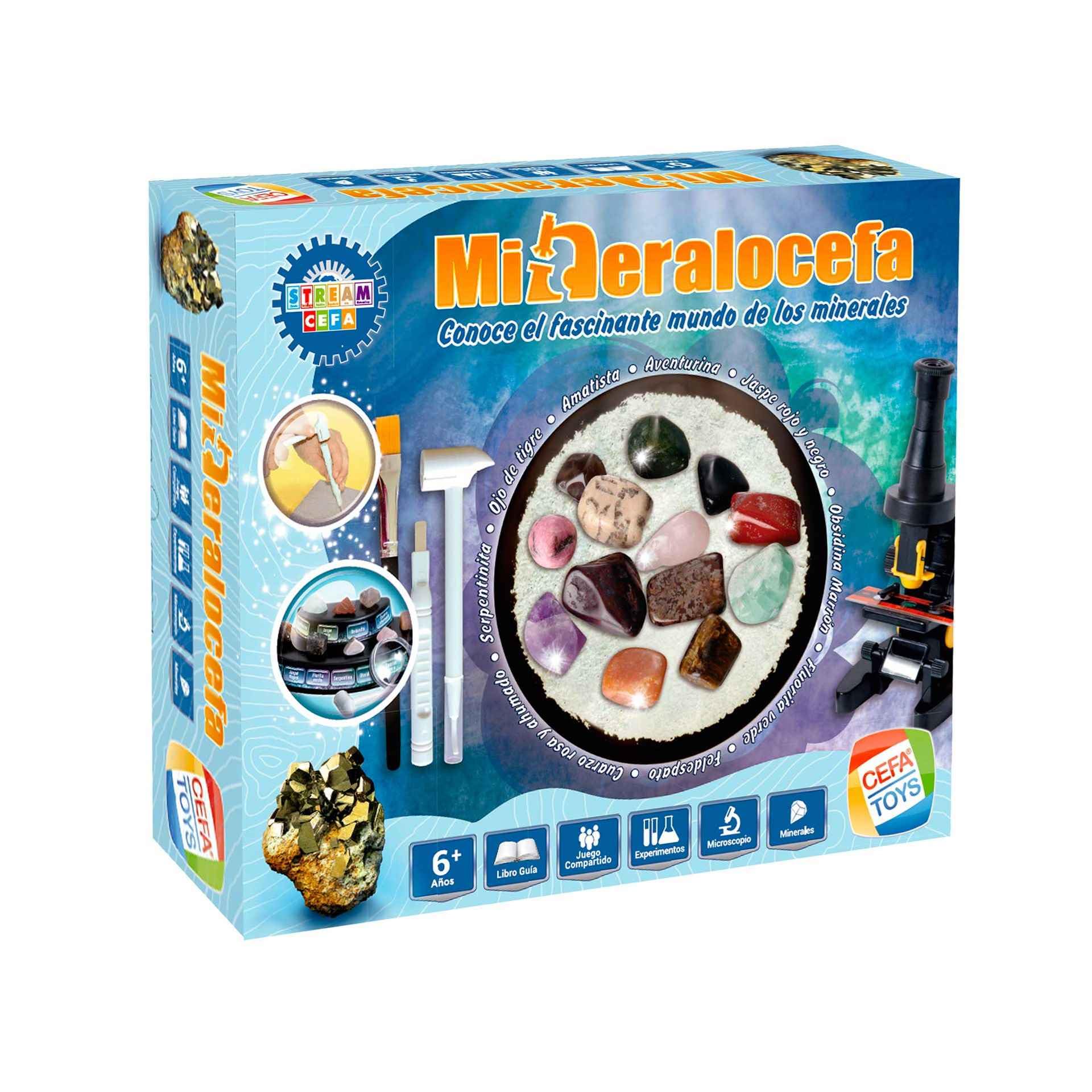Befa Toys MINERALOCEFA SET KNOW THE FASCINATING MINERAL WORLD!, Multicolor (21841)
