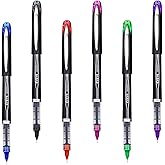 EYEYE 0.5mm Rollerball Pens 6 Assorted Colors, Extra Fine Point Needle Pen Quick Dry, Liquid Ink Pens Fine Point Smooth Writing Pen for Journaling, Note Taking, Office, School Supplies