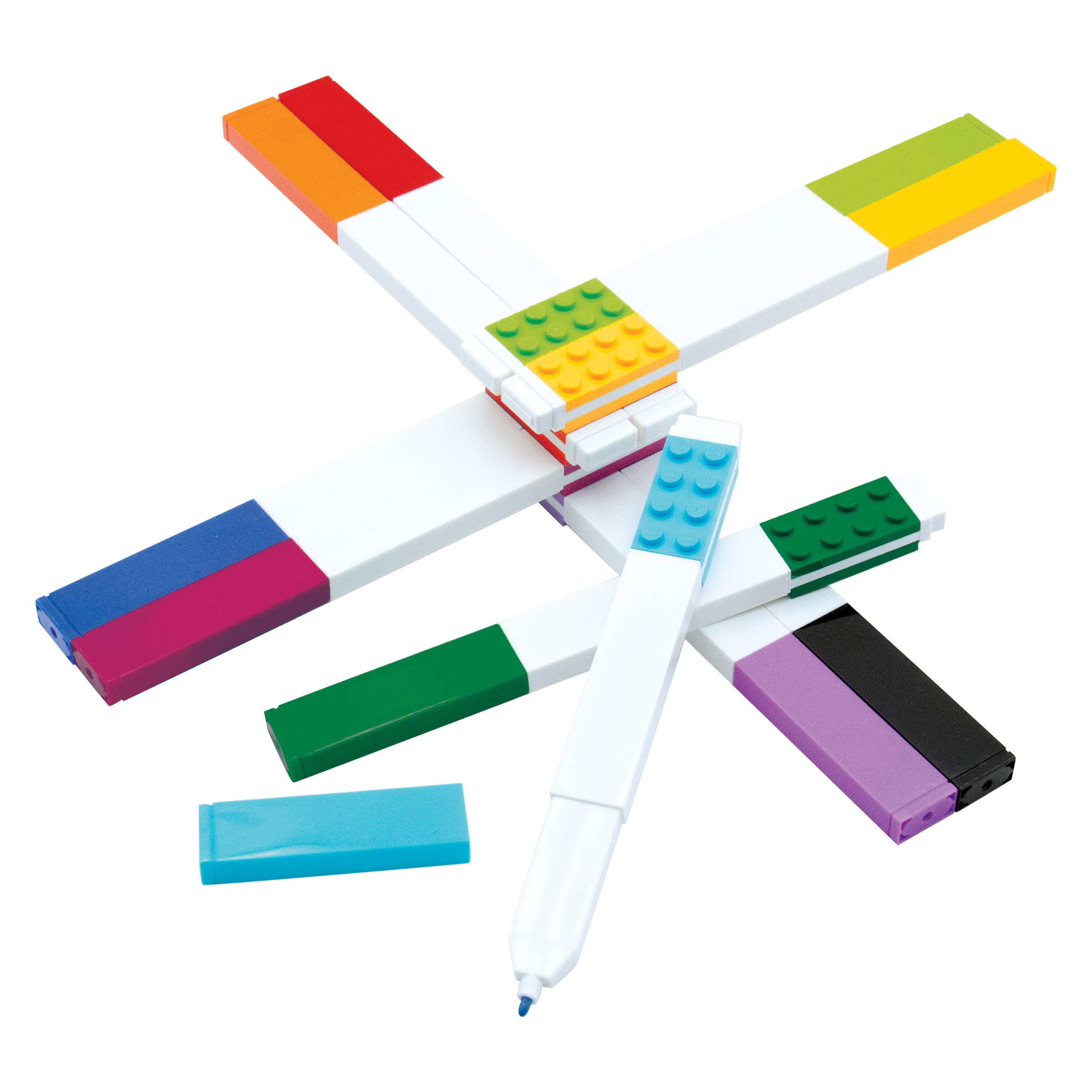 IQ LEGO Marker 10 Pack (53101), Markers For Teachers, Coloring Book Supplies, Back to School Essentials, 6+