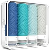 PanLuoNais Travel Bottles for Toiletries, Silicone TSA Approved Bottles, Leakproof Shampoo & Toiletry Containers for Airplane, Vacation & Business Trips