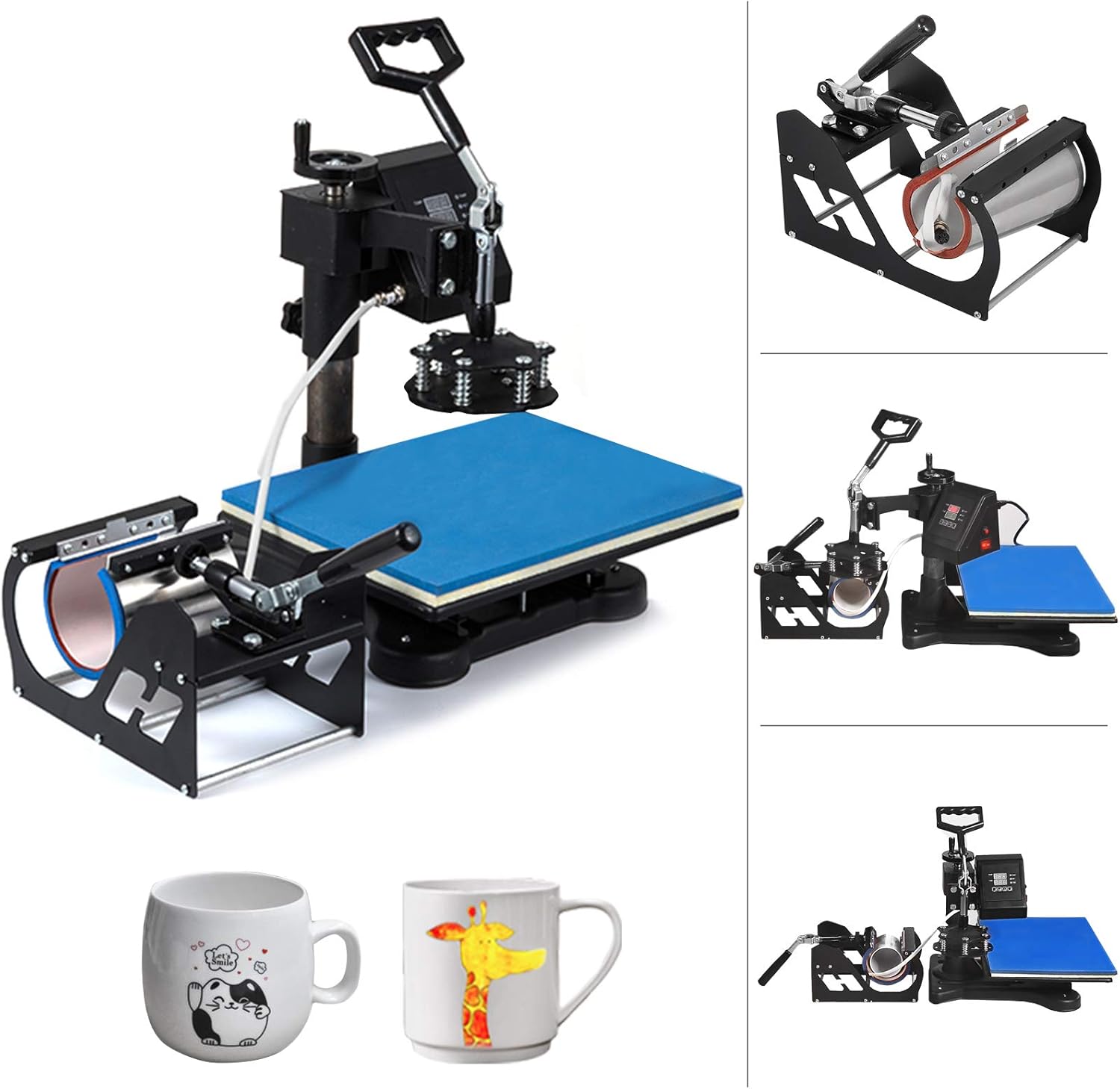 Mophorn Heat Press Machine 12x15 inch 5in1 T-Shirt Heat Press and Vinyl Cutter 34 inch Plotter Machine 870mm Paper Feed Vinyl Cutter Plotter: Electronics
