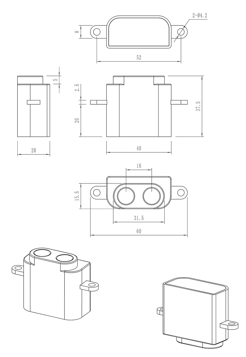 Amazon.com: audiowell ultrasónico telémetro um0034 – 002 ...
