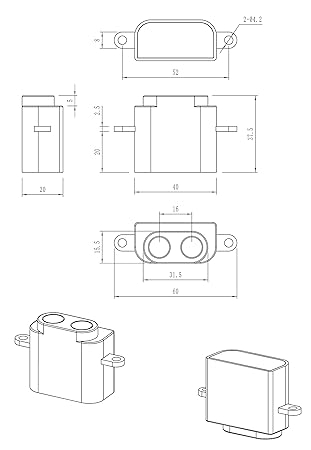 Amazon.com: audiowell ultrasónico telémetro um0034 – 002 ...