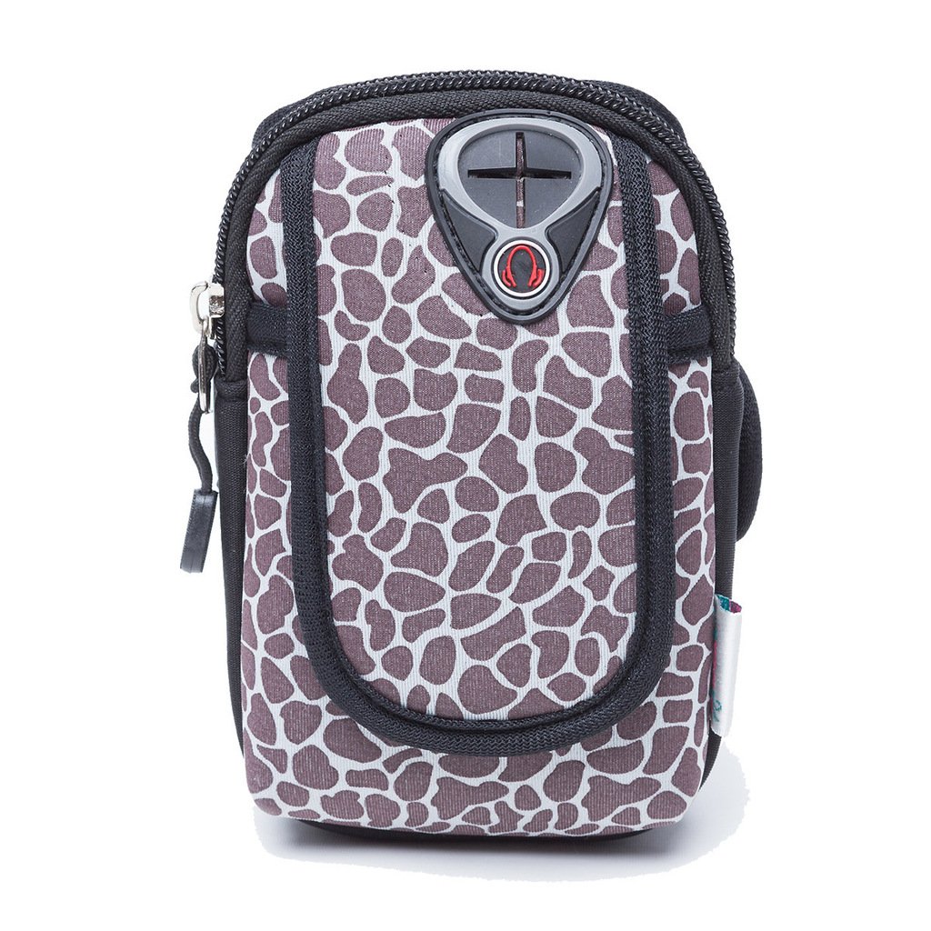 Aiyuda Sports Workout Running Armband Case Multipurpose Arm Phone Bag Pouch with Earphone Hole for iPod iPhone 4 4S 5 5S 6 and Keys Cards Light Grey