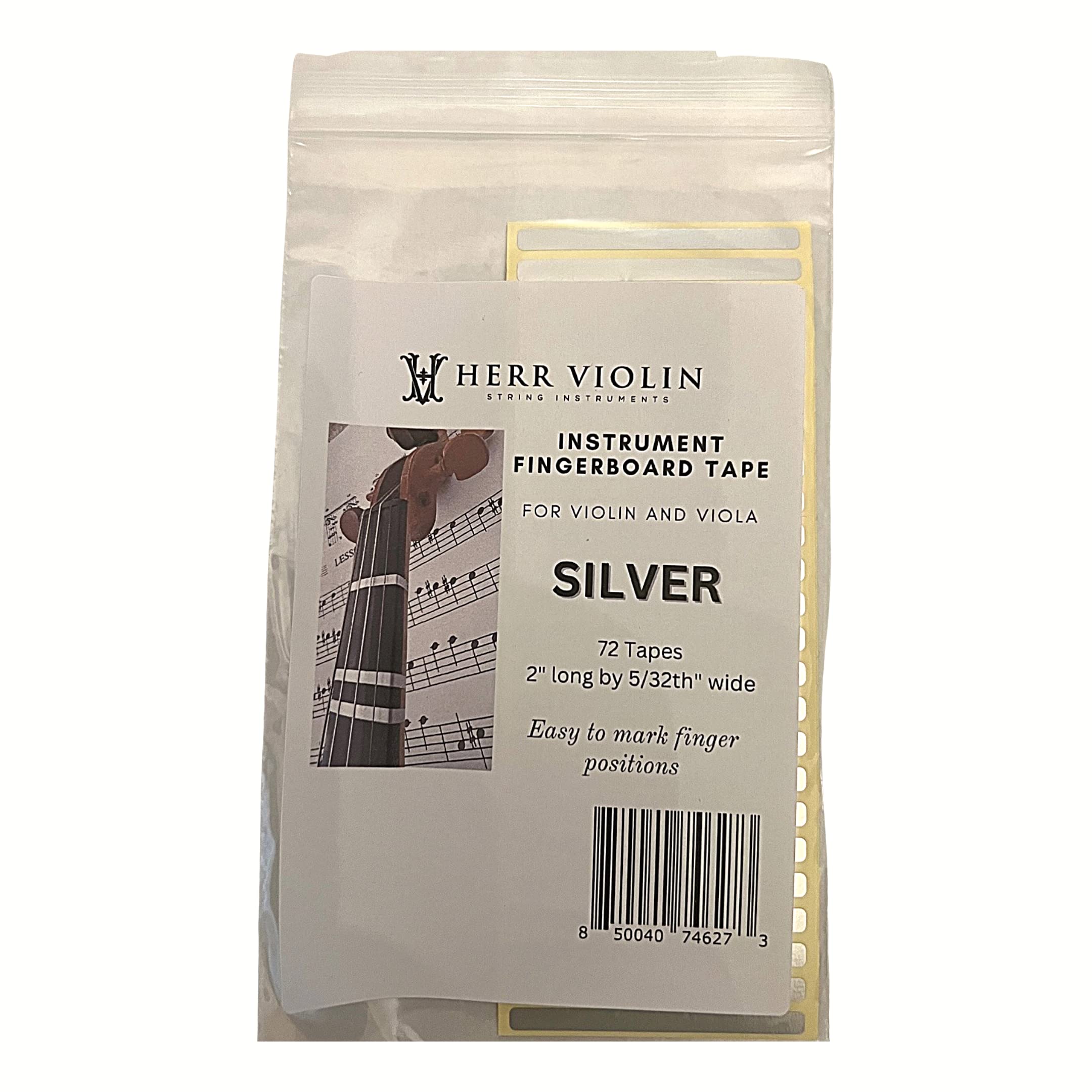 Photo 1 of HERR Violin, Instrument Fingerboard Tape for Violin and Viola, String Instrument fingerboard Tapes, Note Positioning tape, Sliver