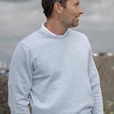 Calvin Klein Mens Crew Neck Sweater Light Blue Marl M view 5