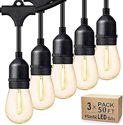 Svater Outdoor String Lights 150FT, E26