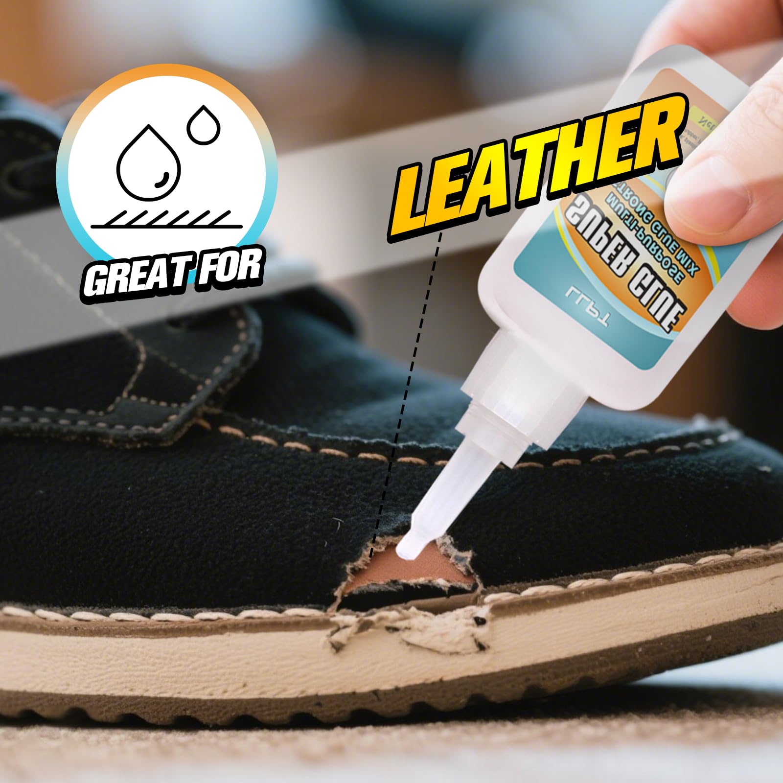 LLPT Sekundenkleber | Net 30g | Klarer Allzweckkleber mit Anti-Verstopfung | Schnell & stark Superkleber für Kunststoff Metall Glas Leder (LSG030-1) | 1 Pack 5