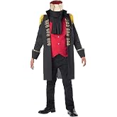 Headless Horseman Costume for Kids, Child Halloween Costume with Molded Vinyl Headpiece, Jacket, and Vest