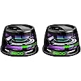 Hounyoln 2 Pcs Magnetic Bluetooth Speaker,Multifunctional Portable G200 Speaker with Multi RGB Color Light Show-3D Surround Sound Effect,Phone Stand for iPhone, Android, TWS Pairing (Black+Black)