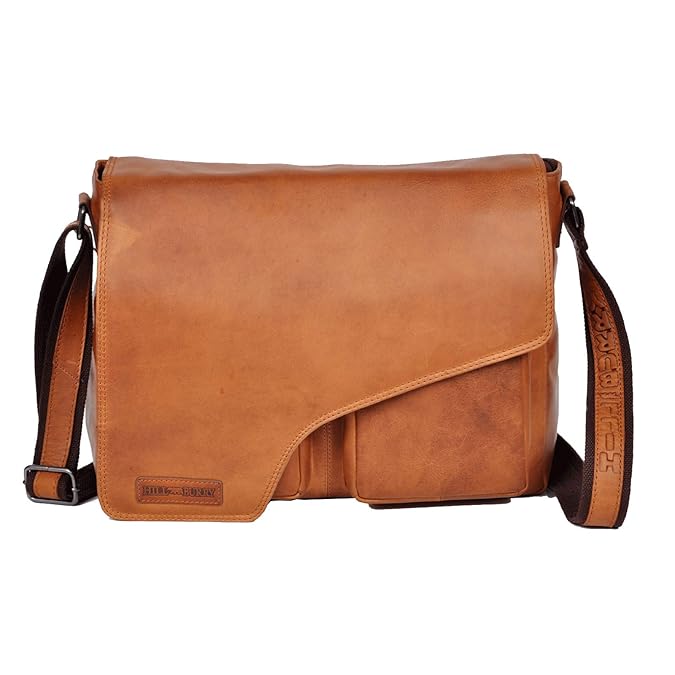 Hill Burry Tasche, Leder, Vintage, Business Studien Tasche, Schultertasche, Umhängetasche
