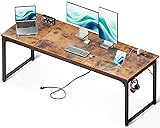 Coleshome 71 Inch Computer Desk with USB