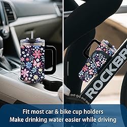 xiiai Gifts for Women - Floral Tumbler 40oz with