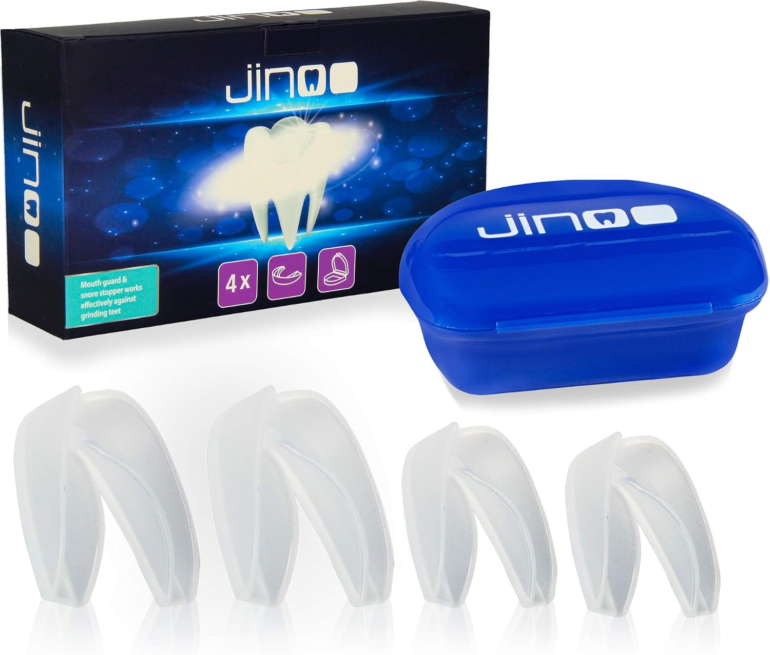 Jinoo Mouth Guard / Teeth Grinding Guard – 4 x Mouth Guards for ...