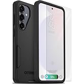 OtterBox Galaxy S26+ Commuter Series Case &amp; Screen Protector, Black | Magnetic Fast Charge - Dual Layer - Slim - 3X MIL-STD Drop Tested - Easy Install Screen Protector - Scratch Resistant Bundle