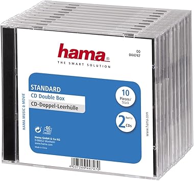 Hama - Cajas de CD estándar (10 unidades): Hama: Amazon.es: Electrónica