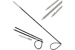 AQUATIC HUNT Tourney King Premium 46" Spear – 3-Piece Travel-Ready Lionfish, Frog & Flounder Gigging Spear, Heavy Duty Anodized Aluminum & Stainless Steel Construction (46" Lionfish Travel Spear, Full Spear)