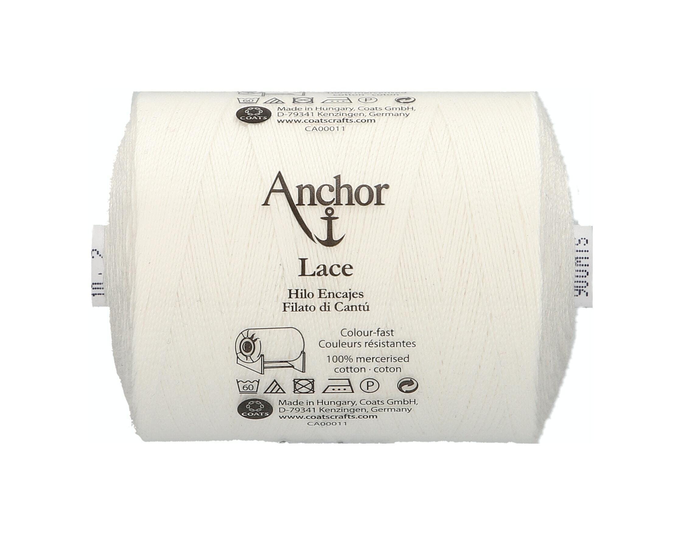 ANCHOR Lace, Thickness: 10, Running Length: 900M 2 Lacemaking Thread