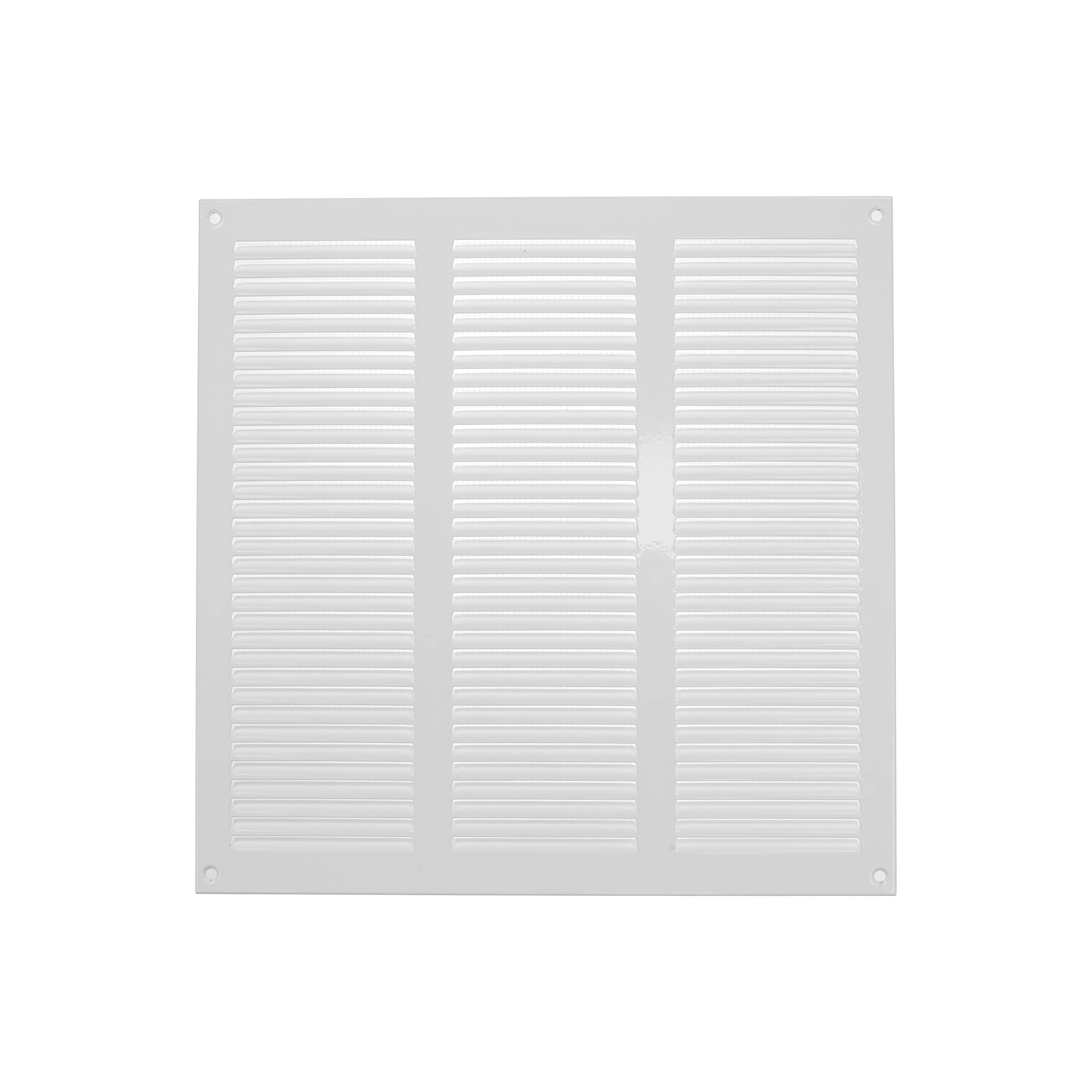 12" x 12" Inch / 300 x 300 mm White Air Vent Cover - Steel Return Air Grilles - for Ceiling and Sidewall - HVAC - with Insect Protection Screen (11.81 x 11.81 Inch, White)