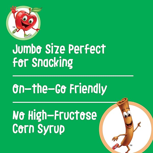 KELLOGG’S APPLE JACKS JUMBO SNAX CEREAL SNACKS, LUNCH BOX SNACKS, ORIGINAL, 5.4OZ BOX (12 POUCHES)