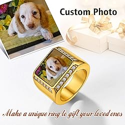 FindChic Personalized Signet Rings for Men 18K Gold