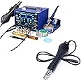 YIHUA 862BD+ Professional Soldering & Rework Station bundle with YIHUA S118A Replacement Hot Air Gun Handpiece/Handle (21 Items)