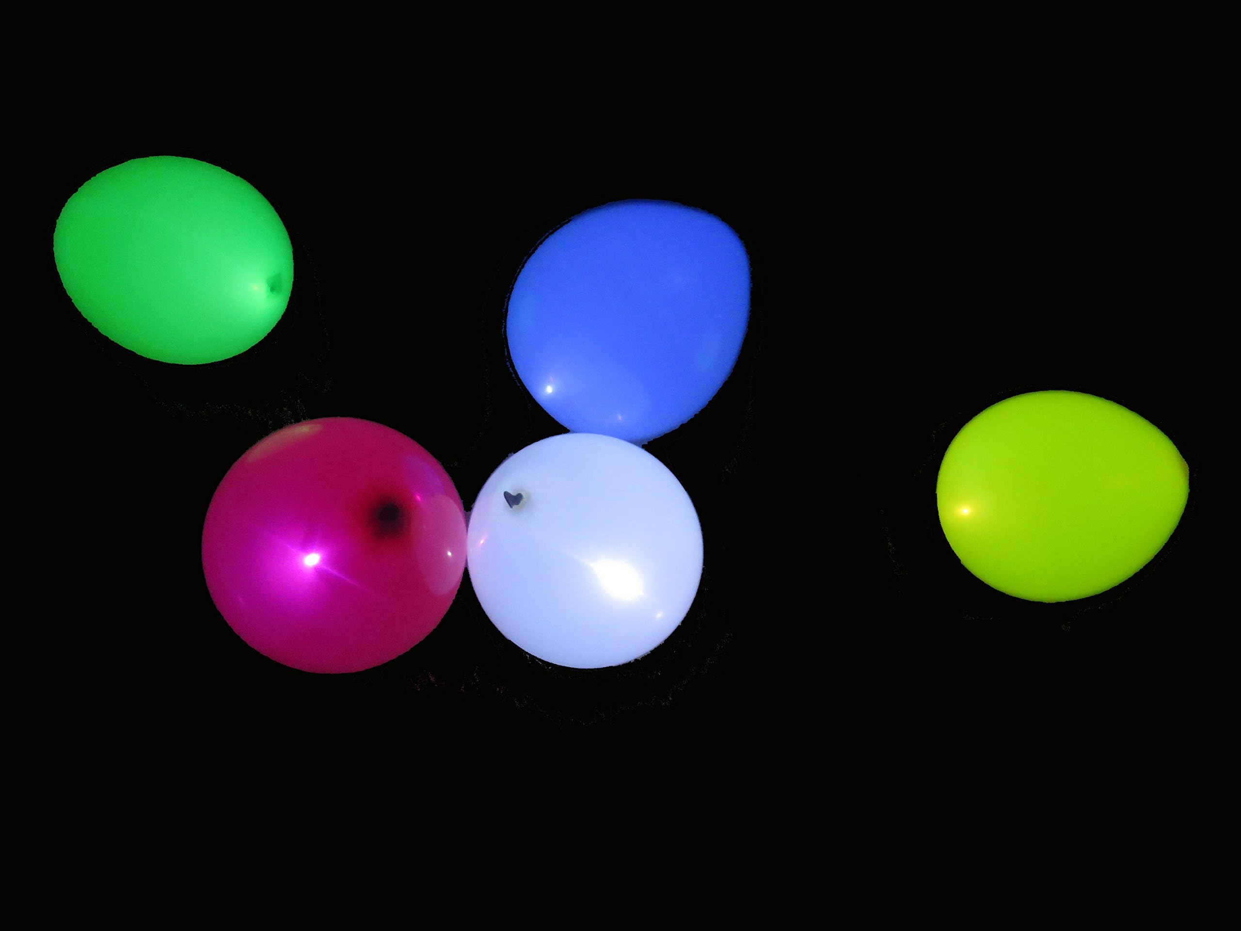 Cutie Made Party Balloons Bright LED Flashing Lights Balloon Latex 12 Inch Multi Colored Balloons 15 Pieces