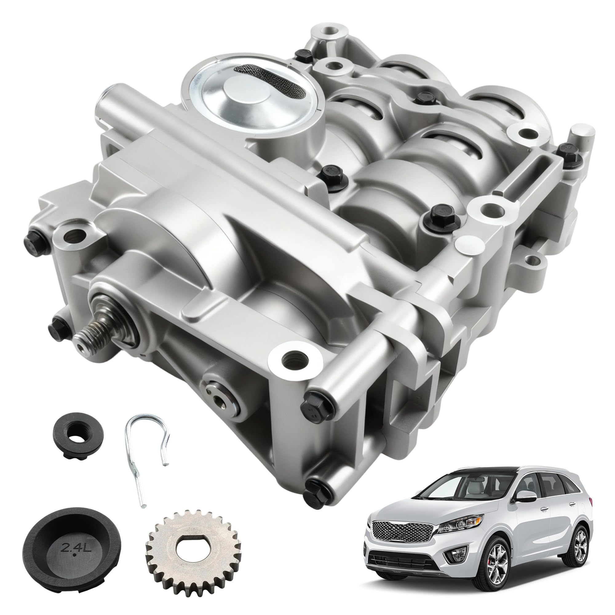 Photo 1 of 23300-2G520 Whole New Engine Oil Pump Shaft Balance Assembly Fit for Kia Optima Sorento 2.0L 2.4L 2009-2015, Compatible for 2.0L 2.4L for Hyundai Sonata 2009-2015, Azera 2011-2014, 23300-2G510