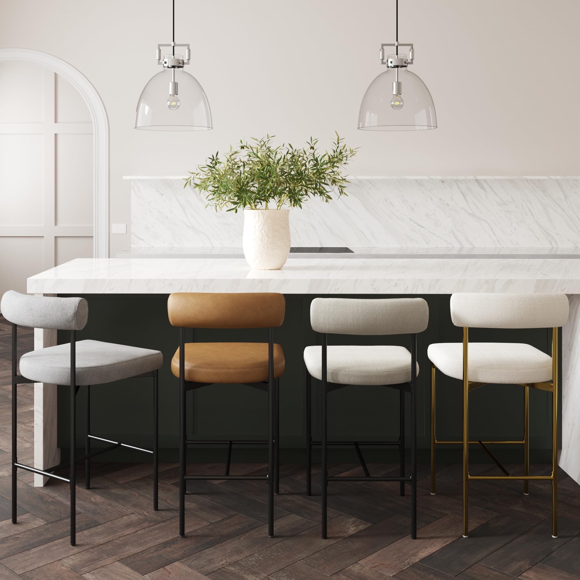 Nathan James Dahlia Counter Height Chair, Modern