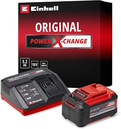 Einhell Power X-Change 18V 5.2Ah Starter Kit Battery and Charger Set