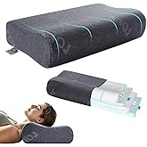 LOFE Contour Pillow with Softer Neck Support - Adjustable Softness Cervical Neck Pillow for Ideal Support, 4 Layers Contour Pillow for All Sleepers, Ergonomic Side Sleeper Pillow for Less Neck Pain