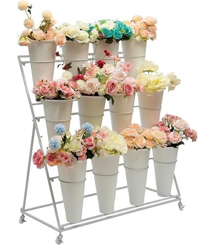 Amazon.com: 3 Layers Flower Display Stand with 12PCS Buckets