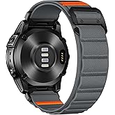 Bandletic Compatible with Garmin Fenix 8 51mm 7X 6X 5X Watch Band - 26mm Quick Fit Rugged Nylon Strap for Fenix 7X 6X Pro/5X Plus/3/3 HR/Instinct 2X Solar 3 50mm /Enduro/Quatix 7X/Tactix 8/Epix Pro 2
