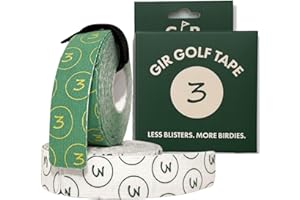 GIR Golf Tape - Golf Blister Tape - 2 Pack for Protection Against Blisters & Hot Spots on Hands & Fingers, Flexible, Waterproof, Pre-Cut Golf Finger Tape, Sports Athletic Tape, 4 Way Stretch