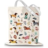 Animal Lover Gifts for Women Canvas Tote Bag Aesthetic Tote Bags Cute Reusable Shopping Grocery Bags