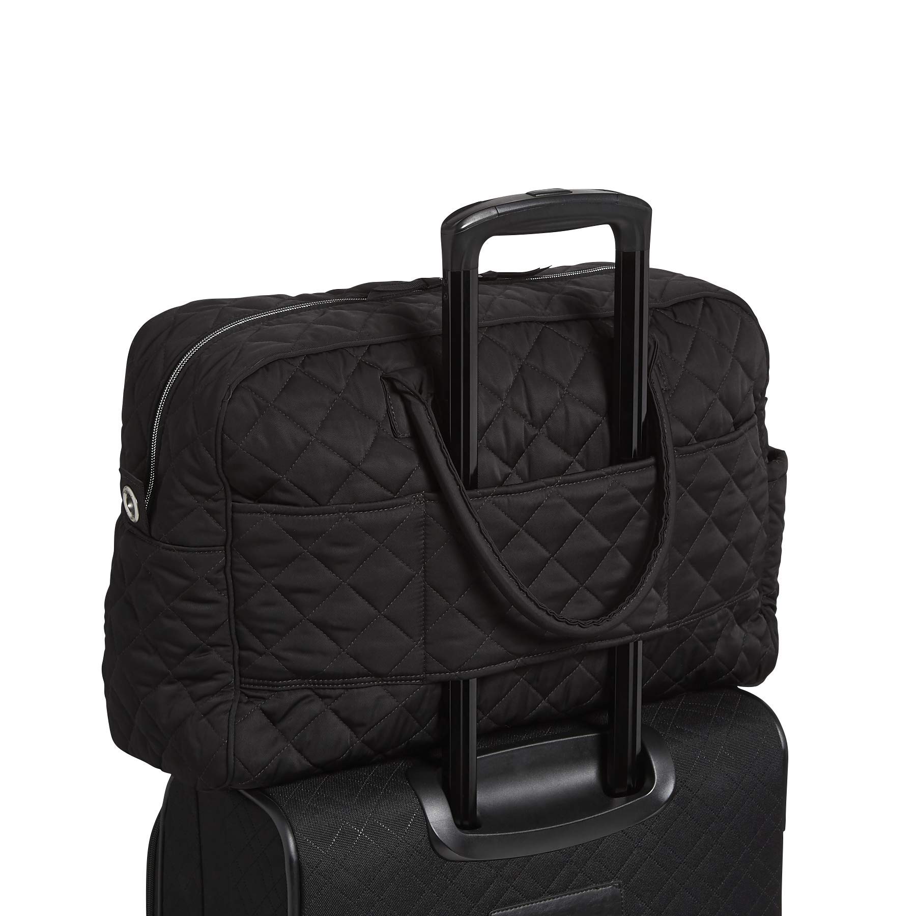 Vera Bradley Women's Performance Twill Weekender Travel Bag, True Black, One Size