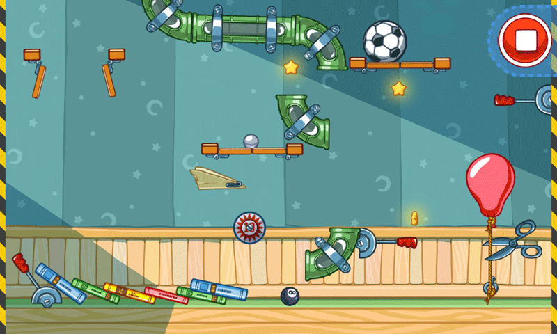 Игра где нужно рисовать чтобы шарик докатился