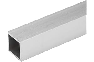 Randall Manufacturing Co., Inc | Aluminum Structural Sections | 8’ x 1” Square Tubing | 3 Pack | .050” Wall | Clear Anodized Aluminum | Easy to Clean & Paint | Great for Commercial & At Home Projects