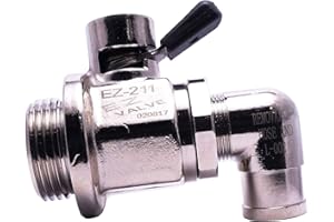 EZ-211(27mm-2.0) EZ Oil Drain Valve with removable L-Shape Hose End(L-002) Combo